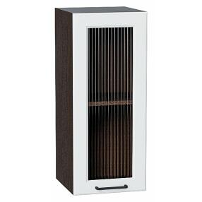 Шкаф верхний с 1-ой остекленной дверцей Барселона Белый Graphite 716*300*324