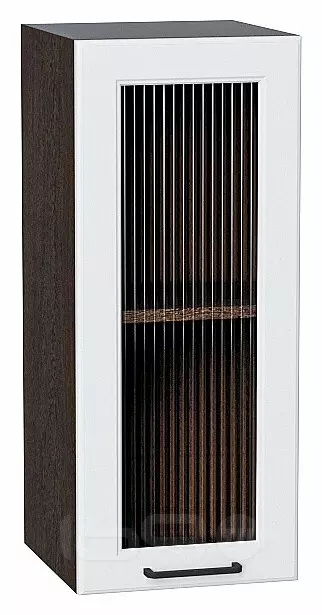 Шкаф верхний с 1-ой остекленной дверцей Барселона Белый Graphite 716*300*324