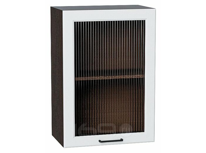 Шкаф верхний с 1-ой остекленной дверцей Барселона Белый Graphite 716*500*324