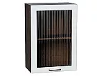 Шкаф верхний с 1-ой остекленной дверцей Барселона Белый Graphite 716*500*324