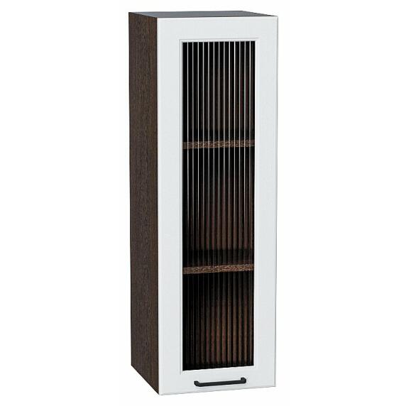 Шкаф верхний с 1-ой остекленной дверцей Барселона Белый Graphite 920*300*324