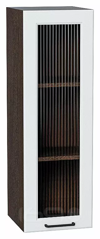 Шкаф верхний с 1-ой остекленной дверцей Барселона Белый Graphite 920*300*324