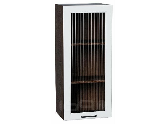 Шкаф верхний с 1-ой остекленной дверцей Барселона Белый Graphite 920*400*324