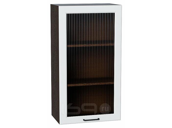 Шкаф верхний с 1-ой остекленной дверцей Барселона Белый Graphite 920*500*324