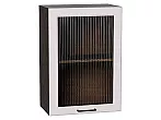 Шкаф верхний с 1-ой остекленной дверцей Барселона Кашемир Graphite 716*500*324