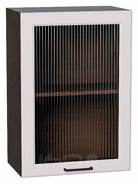 Шкаф верхний с 1-ой остекленной дверцей Барселона Кашемир Graphite 716*500*324
