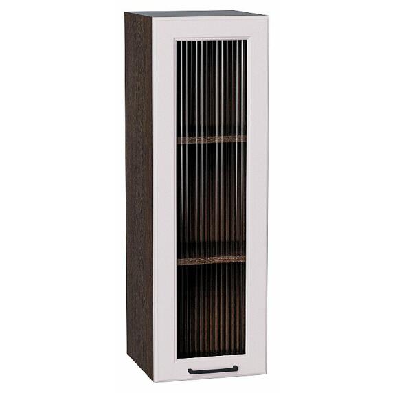 Шкаф верхний с 1-ой остекленной дверцей Барселона Кашемир Graphite 920*300*324