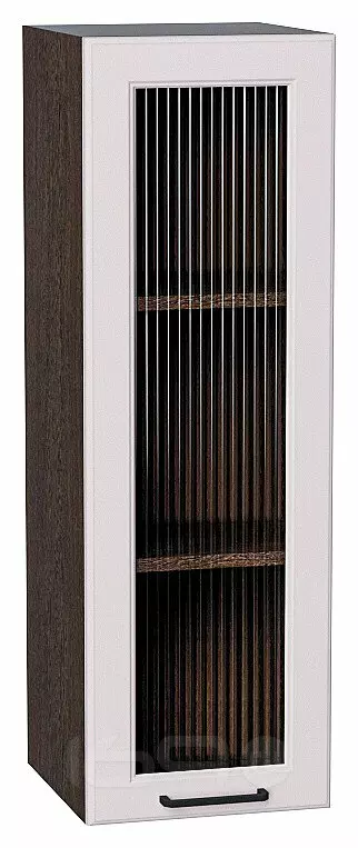 Шкаф верхний с 1-ой остекленной дверцей Барселона Кашемир Graphite 920*300*324