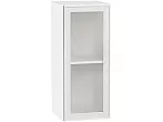 Шкаф верхний с 1-ой остекленной дверцей Эйр White Silk/Белый 716*300*320