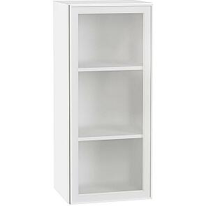 Шкаф верхний с 1-ой остекленной дверцей Эйр White Silk/Белый 920*400*320