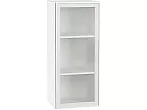 Шкаф верхний с 1-ой остекленной дверцей Эйр White Silk/Белый 920*400*320