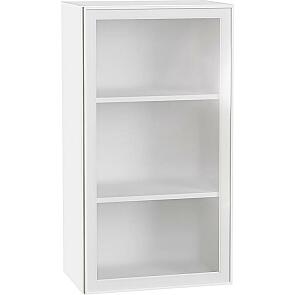 Шкаф верхний с 1-ой остекленной дверцей Эйр White Silk/Белый 920*500*320