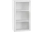 Шкаф верхний с 1-ой остекленной дверцей Эйр White Silk/Белый 920*500*320