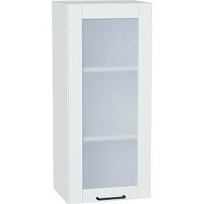 Шкаф верхний с 1-ой остекленной дверцей Флэт Плюс White In 2S/Белый 920*400*318