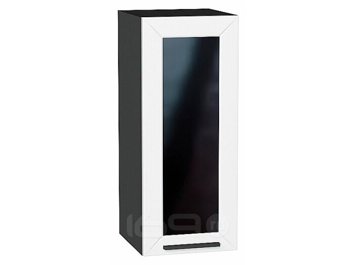 Шкаф верхний с 1-ой остекленной дверцей Глетчер Айленд Силк Graphite 716*300*318