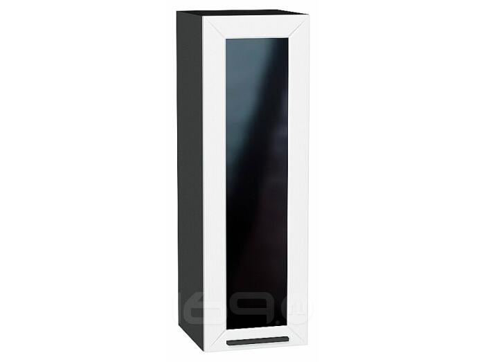 Шкаф верхний с 1-ой остекленной дверцей Глетчер Айленд Силк Graphite 920*300*318