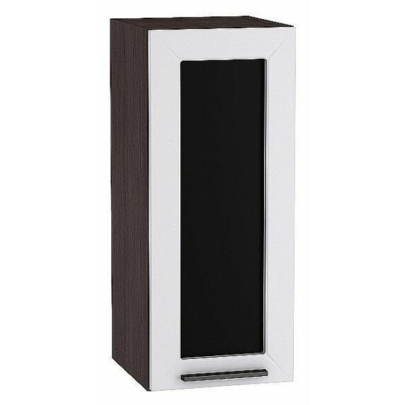 Шкаф верхний с 1-ой остекленной дверцей Глетчер Гейнсборо Силк Graphite 920*300*318