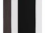 Шкаф верхний с 1-ой остекленной дверцей Глетчер Гейнсборо Силк Graphite 920*300*318