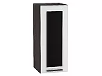 Шкаф верхний с 1-ой остекленной дверцей Глетчер Гейнсборо Силк Graphite 920*300*318
