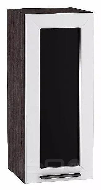 Шкаф верхний с 1-ой остекленной дверцей Глетчер Гейнсборо Силк Graphite 920*300*318