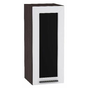 Шкаф верхний с 1-ой остекленной дверцей Глетчер Гейнсборо Силк Graphite 716*300*318