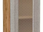 Шкаф верхний с 1-ой остекленной дверцей Лофт Cappuccino Veralinga Дуб Вотан 716*300*320