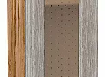 Шкаф верхний с 1-ой остекленной дверцей Лофт Cappuccino Veralinga Дуб Вотан 920*300*320