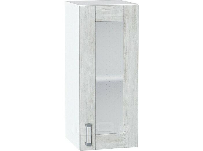 Шкаф верхний с 1-ой остекленной дверцей Лофт Nordic Oak/Белый 716*300*320
