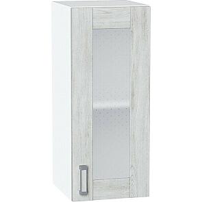 Шкаф верхний с 1-ой остекленной дверцей Лофт Nordic Oak/Белый 716*300*320