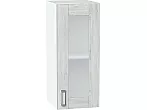Шкаф верхний с 1-ой остекленной дверцей Лофт Nordic Oak/Белый 716*300*320