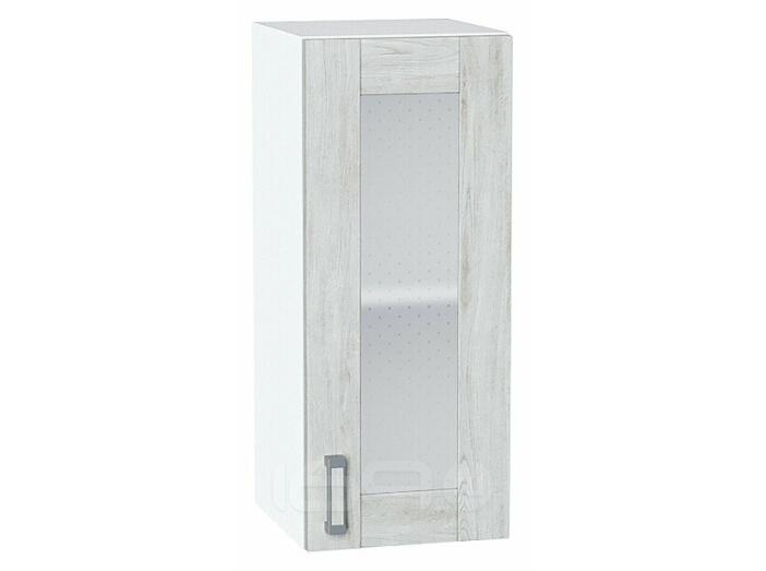 Шкаф верхний с 1-ой остекленной дверцей Лофт Nordic Oak/Белый 716*300*320