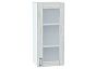 Шкаф верхний с 1-ой остекленной дверцей Лофт Nordic Oak/Белый 920*400*320