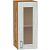 Шкаф верхний с 1-ой остекленной дверцей Лофт Nordic Oak/Дуб Вотан 716*300*320