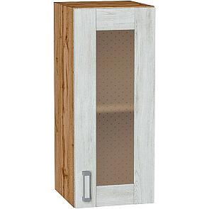 Шкаф верхний с 1-ой остекленной дверцей Лофт Nordic Oak/Дуб Вотан 716*300*320