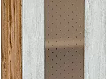 Шкаф верхний с 1-ой остекленной дверцей Лофт Nordic Oak/Дуб Вотан 716*300*320