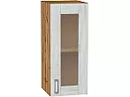 Шкаф верхний с 1-ой остекленной дверцей Лофт Nordic Oak/Дуб Вотан 716*300*320