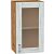 Шкаф верхний с 1-ой остекленной дверцей Лофт Nordic Oak/Дуб Вотан 716*400*320