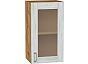Шкаф верхний с 1-ой остекленной дверцей Лофт Nordic Oak/Дуб Вотан 716*400*320