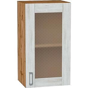 Шкаф верхний с 1-ой остекленной дверцей Лофт Nordic Oak/Дуб Вотан 716*400*320