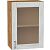 Шкаф верхний с 1-ой остекленной дверцей Лофт Nordic Oak/Дуб Вотан 716*500*320