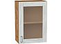 Шкаф верхний с 1-ой остекленной дверцей Лофт Nordic Oak/Дуб Вотан 716*500*320