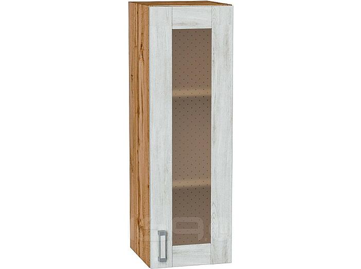 Шкаф верхний с 1-ой остекленной дверцей Лофт Nordic Oak/Дуб Вотан 920*300*320
