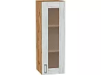 Шкаф верхний с 1-ой остекленной дверцей Лофт Nordic Oak/Дуб Вотан 920*300*320