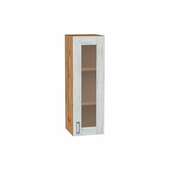 Шкаф верхний с 1-ой остекленной дверцей Лофт Nordic Oak/Дуб Вотан 920*300*320