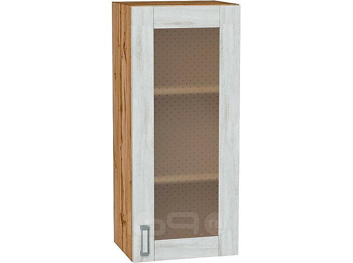 Шкаф верхний с 1-ой остекленной дверцей Лофт Nordic Oak/Дуб Вотан 920*400*320