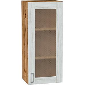 Шкаф верхний с 1-ой остекленной дверцей Лофт Nordic Oak/Дуб Вотан 920*400*320
