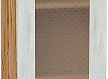 Шкаф верхний с 1-ой остекленной дверцей Лофт Nordic Oak/Дуб Вотан 920*400*320