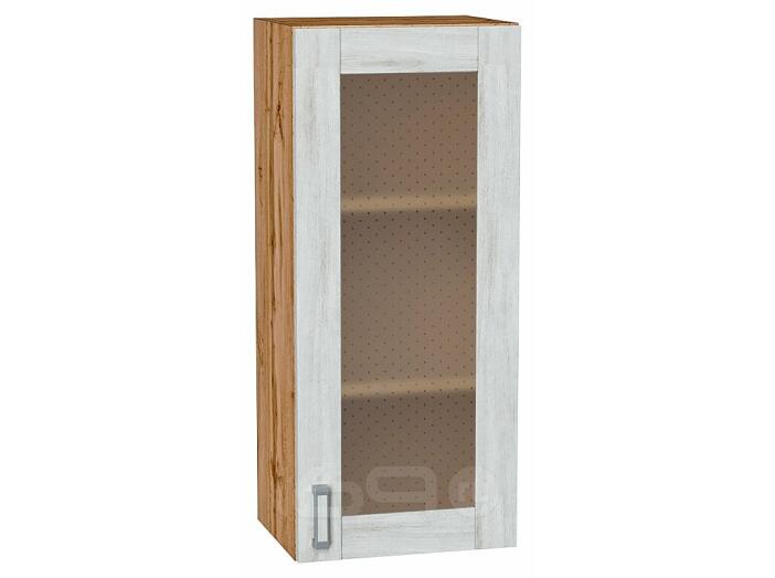 Шкаф верхний с 1-ой остекленной дверцей Лофт Nordic Oak/Дуб Вотан 920*400*320
