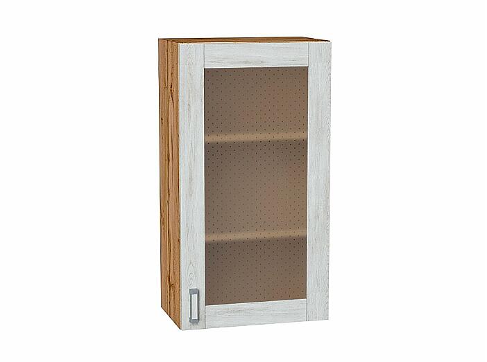 Шкаф верхний с 1-ой остекленной дверцей Лофт Nordic Oak/Дуб Вотан 920*500*320