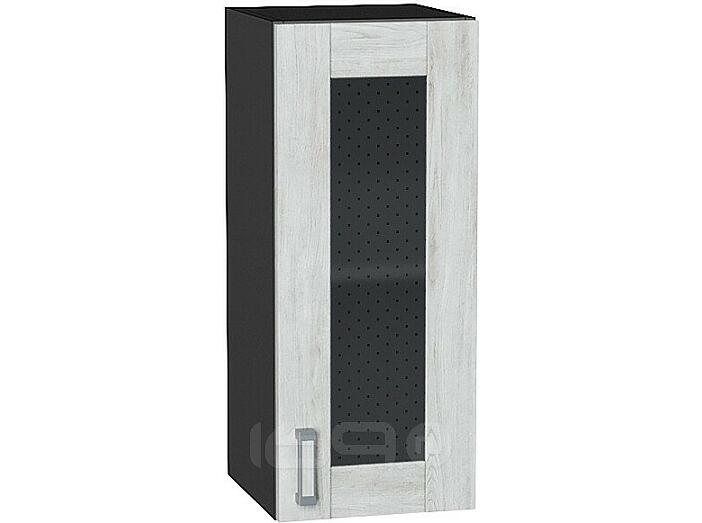 Шкаф верхний с 1-ой остекленной дверцей Лофт Nordic Oak/Graphite 716*300*320